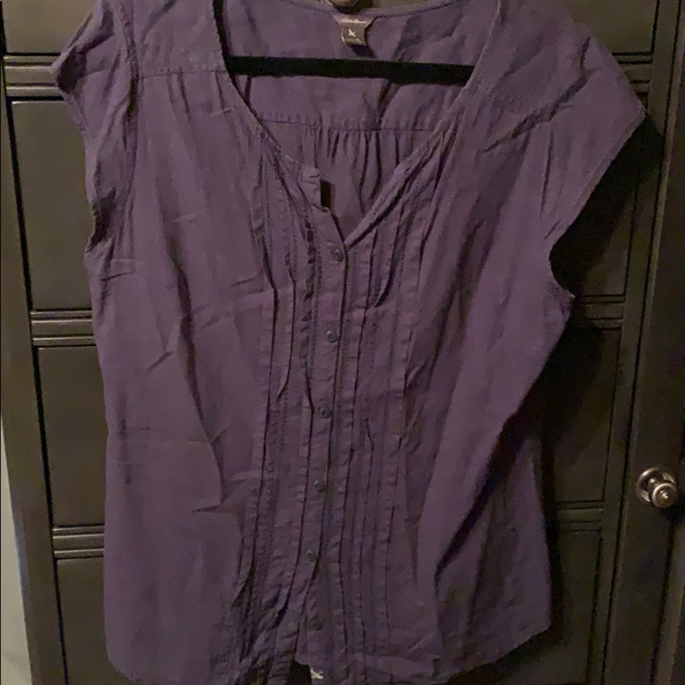 Short sleeve linen shirt by Eddie Bauer